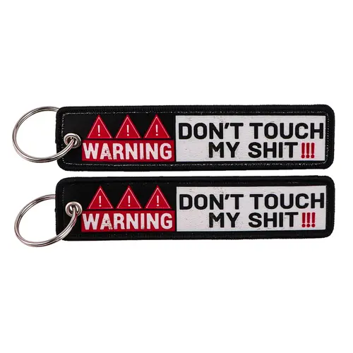 1pcs Computer Pop-up Window Quotes Embroidered Keys Tag Keychains For Motorcycles Backpack Fashion Key Ring Accessories Gifts - Image 18