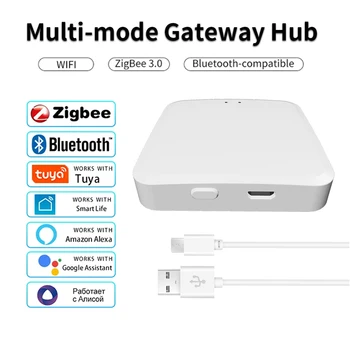 Tuya ZigBee Multi-mode Gateway Hub Smart Home WiFi Bridge Bluetooth Mesh Smart Life Remote Control With Alexa Google Home Alice 1