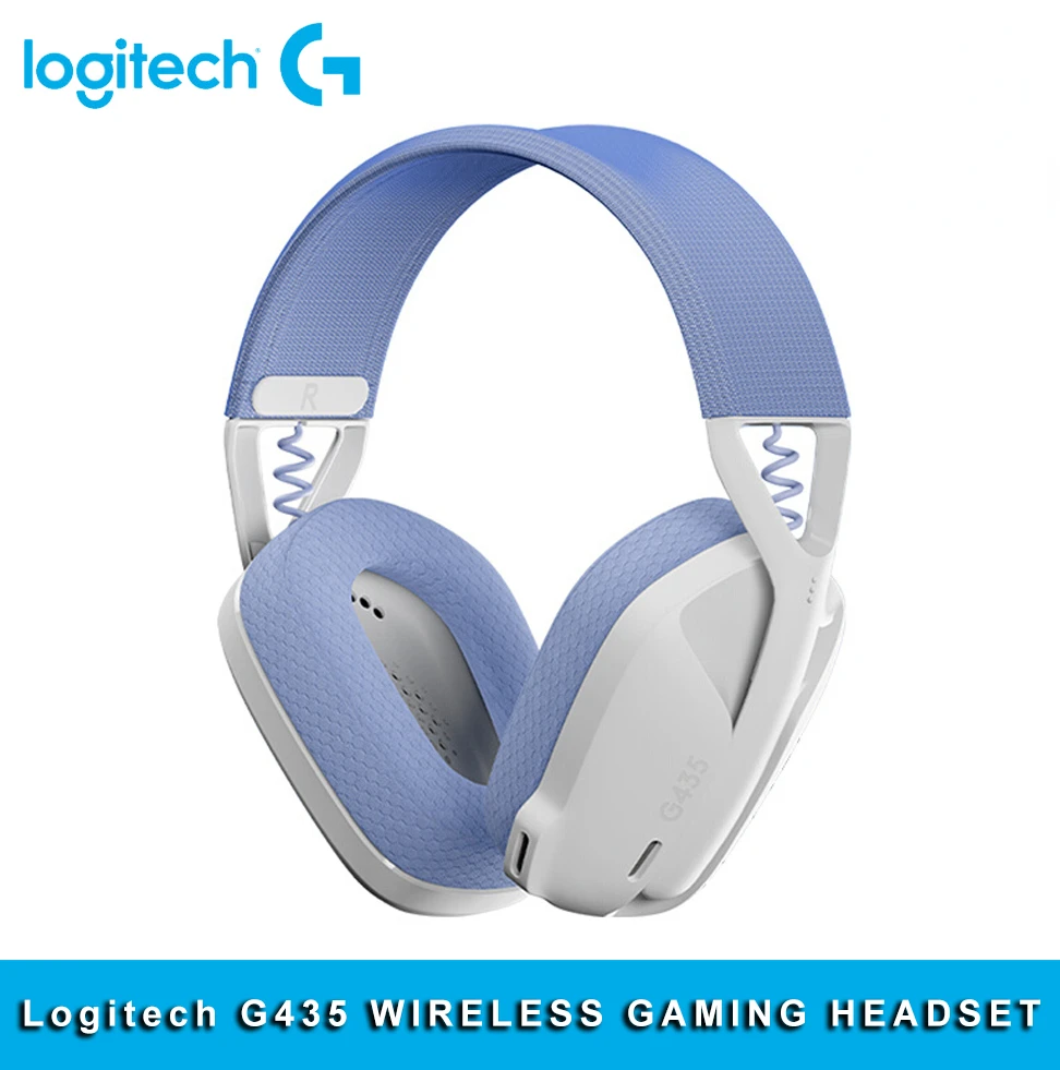 Logitech G435 LIGHTSPEED WIRELESS GAMING HEADSET 7.1 Surround Sound ...