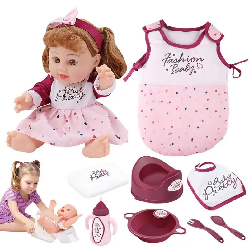 

Cute Doll 27/30cm Kids Toys Realistic Newborn Baby Doll Toy For Girls Toddler Reborn Baby Birthday Present