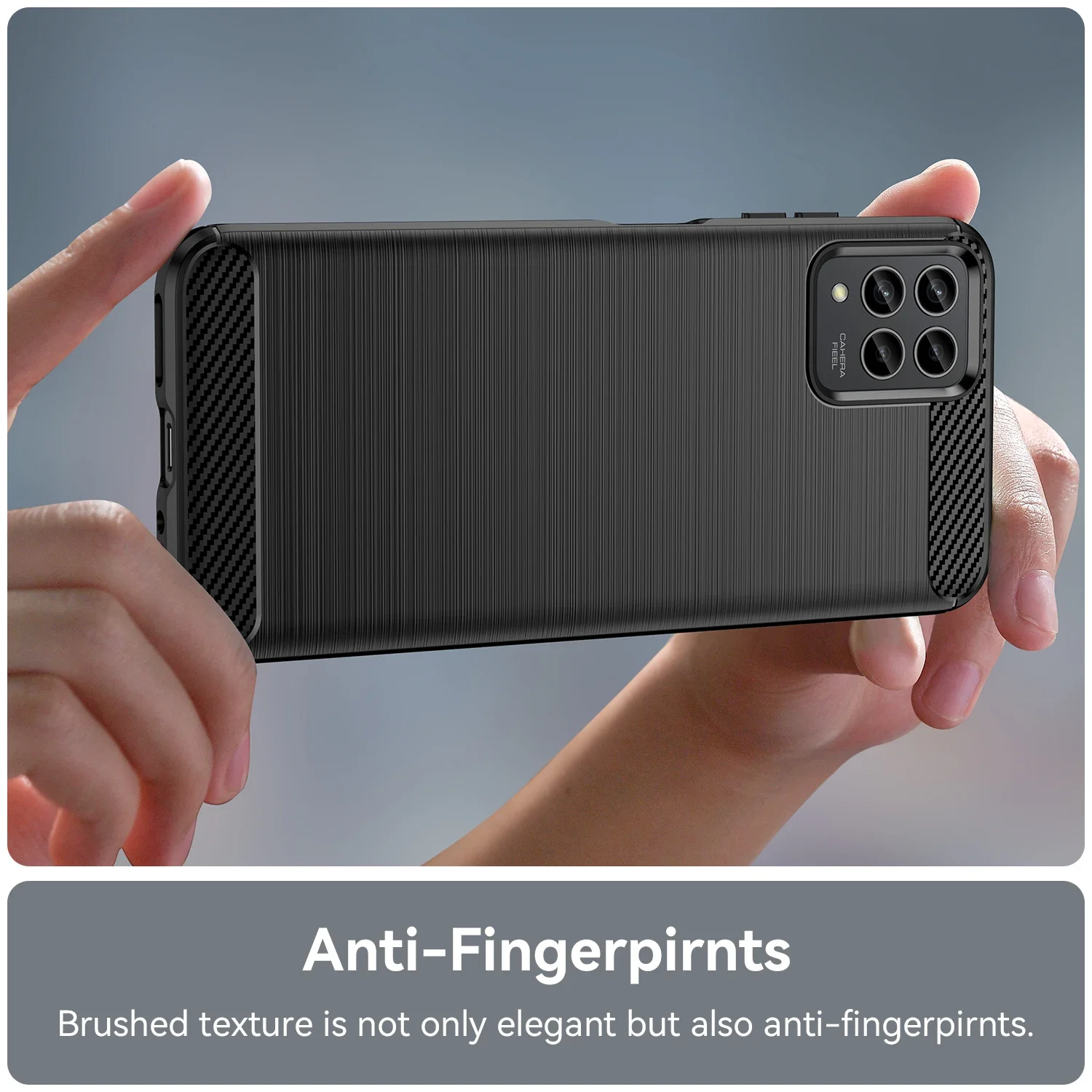 Sleek Carbon Fiber Texture TPU Shockproof Protective Case