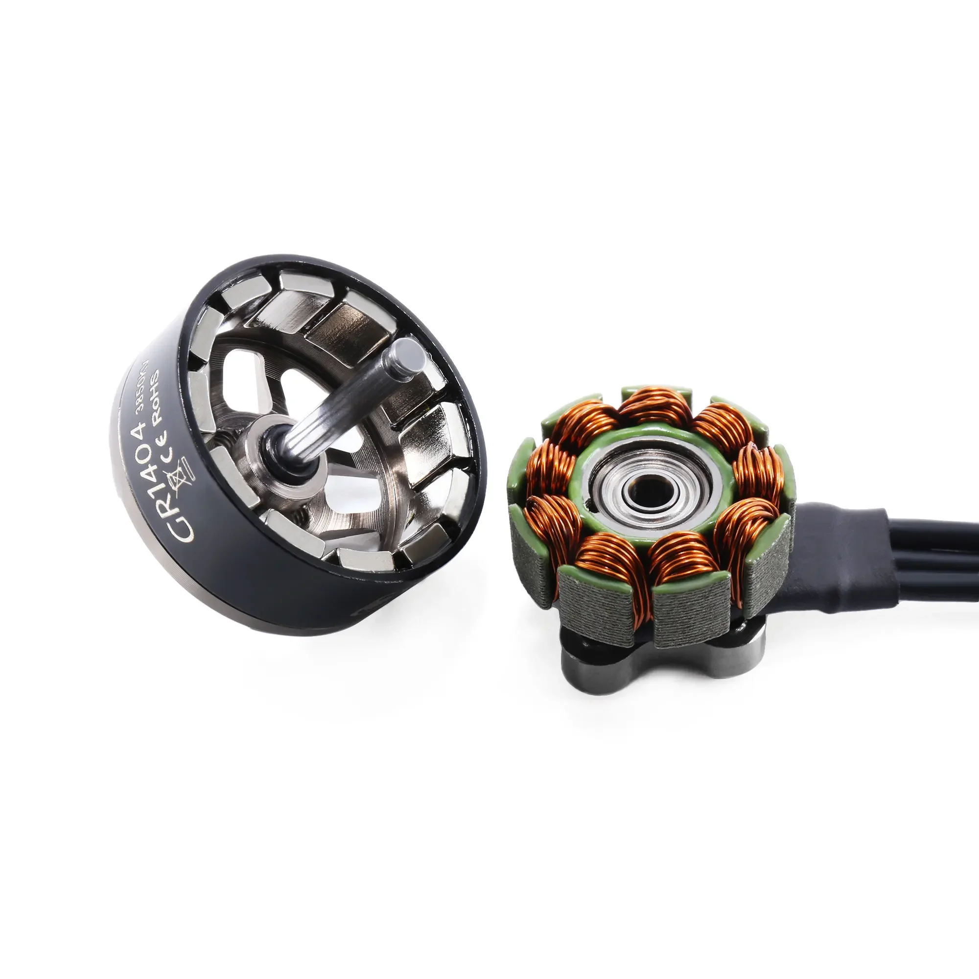 Moteur Brushless GR1404 4500KV/3850KV pour Drone FPV Course 1-4 Pièces