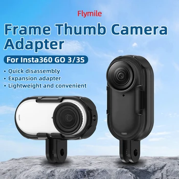Per Insta360 GO 3 GO 3S Set di montaggio ad azione verticale e orizzontale staffa di protezione telaio custodia protettiva accessori per fotocamere