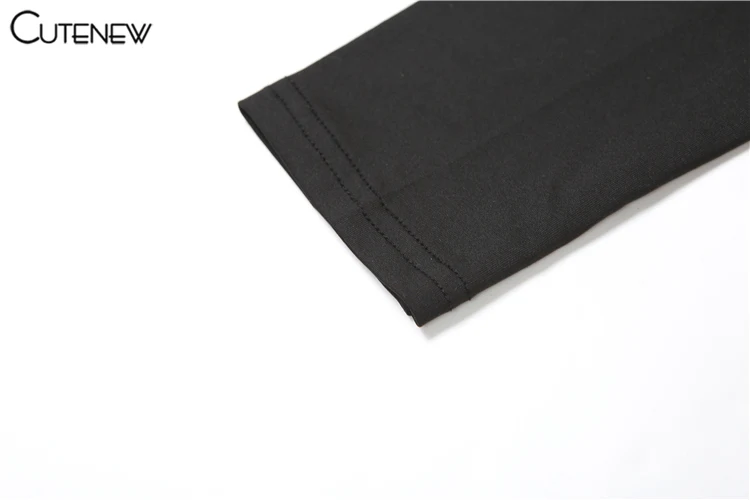 Solid Super Long Tops Women Casual Fashion Full Sleeve Square Neck Splited Skinny Tees Solid Concise Female Classic Wear