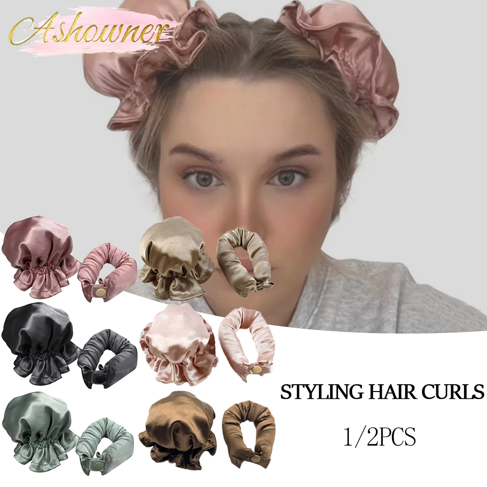 Heatless Curling Rod Silk Curls Soft Hair Rollers Sleeping Headband Lazy Hair Curlers Wave Form Curling Styling Tools Hair Styling Tool Hair Curling Tools