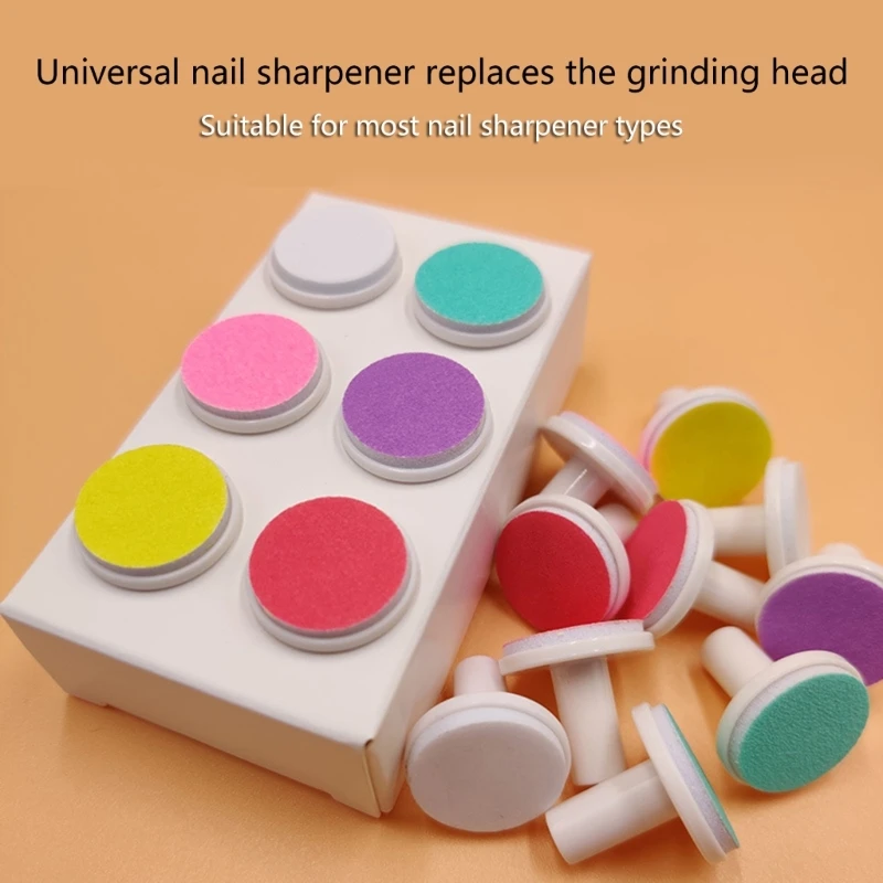 

12pcs Nail Baby File Pads Trimmer Replacement Grinding Head Pad Electric Clippers Heads Disc Sandpaper Infantnewborn Polish Toe