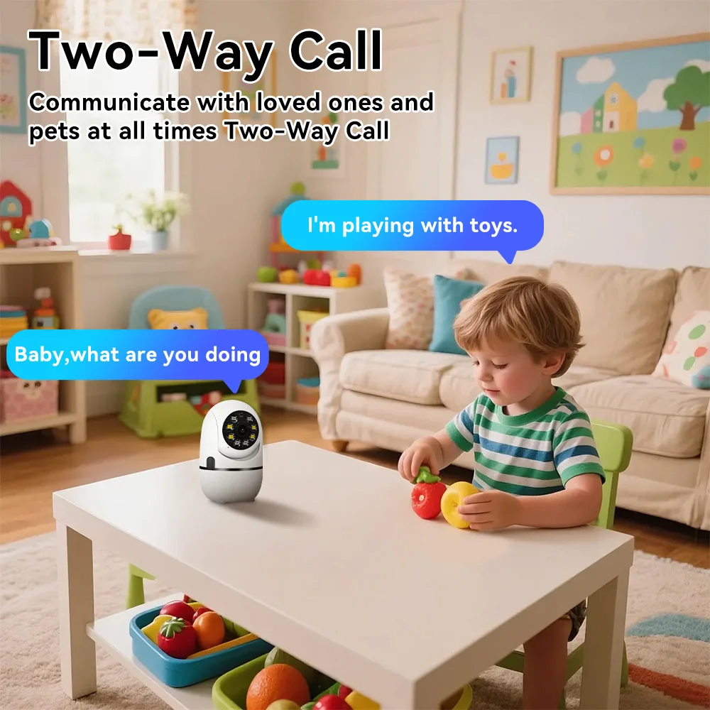2.4G 8MP Wifi Camera Full Color Night Vision IP Indoor Security Protection Monitor 5X Zoom Home Wireless Track Alarm O-Kam pro 6