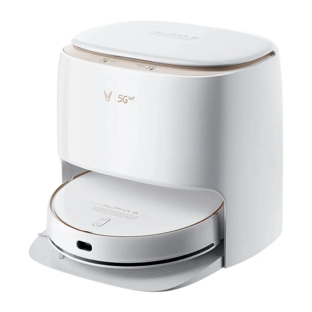 

5200mAh Viomi Alpha 3 Auto Self-washing Mopping Master Auto Self-cleaning Dock & Hot Air Drying -Smart Vibration Mopping