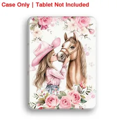 Cartoon Girl and Horse Tablet Case - Honor Tab 6 2020 (PBA10701PBT)