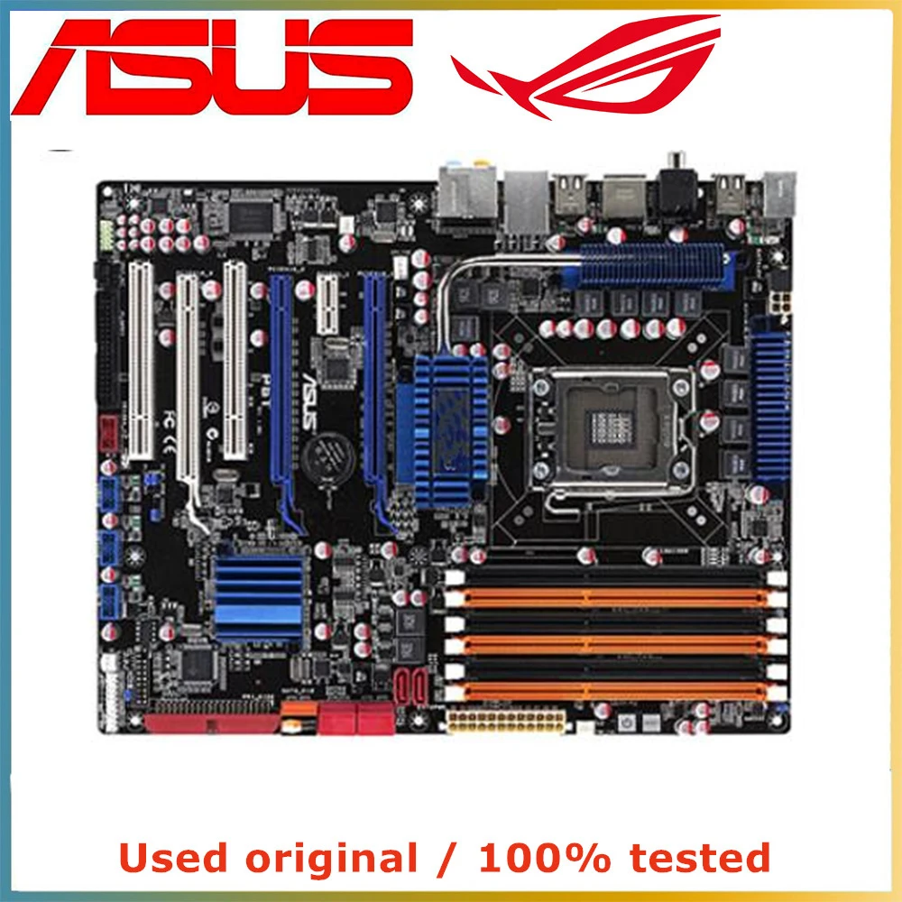 

Для Intel X58 для ASUS P6T материнская плата для компьютера LGA 1366 DDR3 24G десктопная материнская плата SATA II PCI-E 2,0 X16