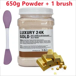 Chamomile & Rose Hyaluronic Hydration Jelly Mask with Silicone Brush - 650g (B- Gold)