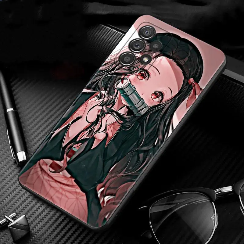 Cartoon Demon Slayer Color Painting Case For Samsung GALAXY A51 A71 A41 A31 A13 A11 A01 A72 A52 A42 A32 A22 A52s A21s A02s A12 kawaii phone cases samsung