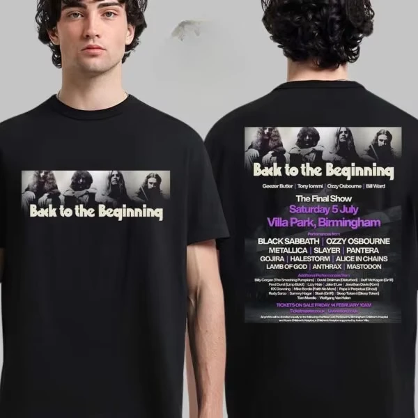 公式・ブラックサバスback to the beginning Tシャツ Black Sabbath and Ozzy Osbourne Back To The Beginning Merch Event