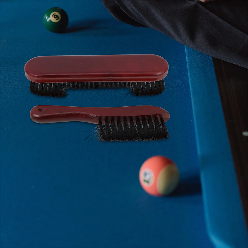 Pool Table Cleaning Tool Bristle Brush Accessories 2 Pcs Billiard Snooker Pool Gloves Feature For Training billiard gloves billiard cleaning supplies billiard brush set billiard tool