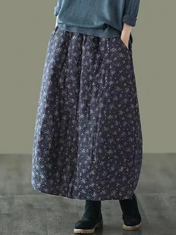 Winter Women High Waist Slim A-Line Stripe Kintted High Street Casual Tassel Skirt