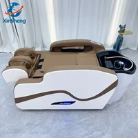 XinSheng professionnel électrique lit de Massage tête SPA Salon Table de Massage lavage des cheveux Fumigation lits Salon de coiffure meubles intelligents 3