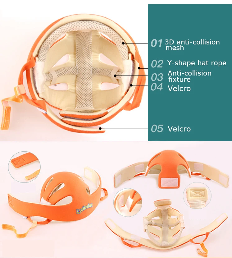 Baby Protective Helmet Boy Girls Anti-collision Safety Helmet Infant Toddler security & Protection Soft Hat for Walking Kids cap baby hat kids caps