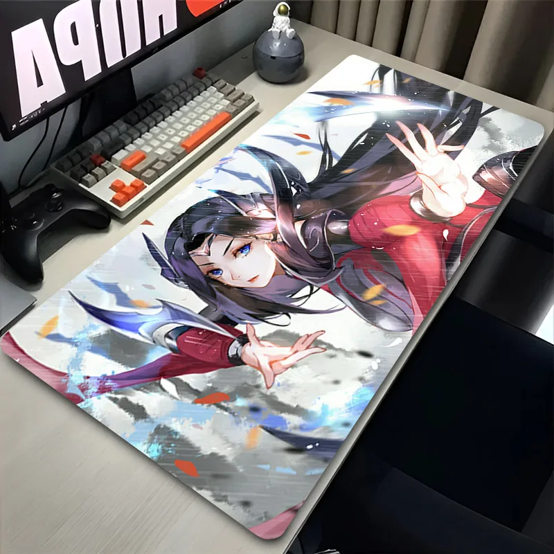 

Irelia League of Legends Mouse Pad PC Gamer Table Mat Laptop Gaming Playmat Keyboard Office Desk Pad Anime Girl Large Mouse Mats
