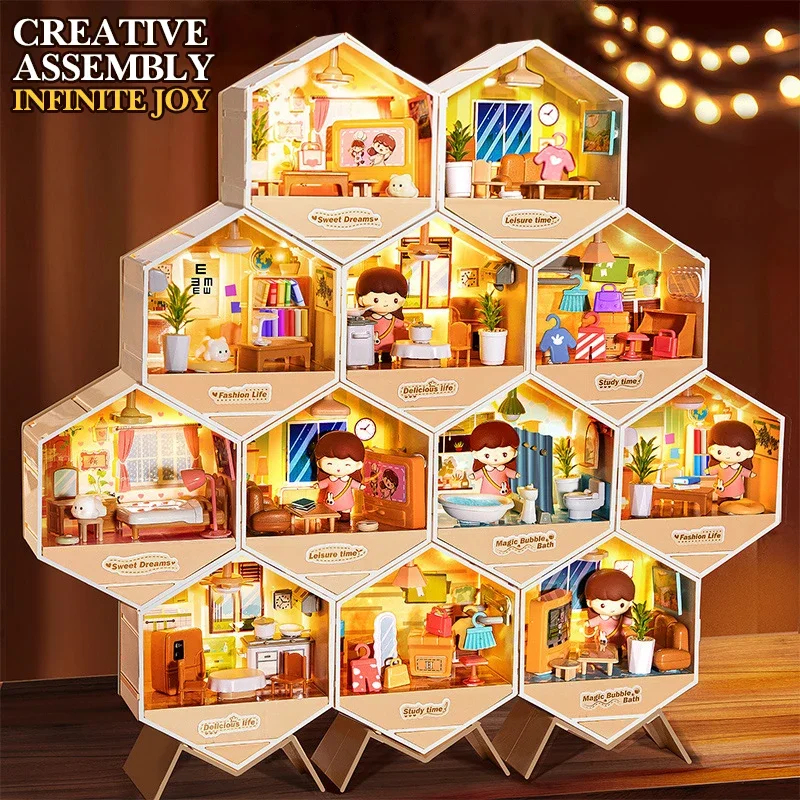 Miniature Doll House DIY Toy for Girls