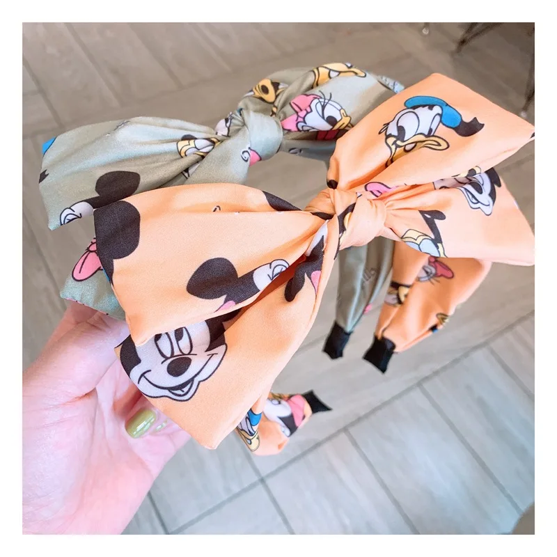 Disney cartoon Frozen children head hoop bow hair pin doll accessories headband princess cosmetic headwear girl birthday gift