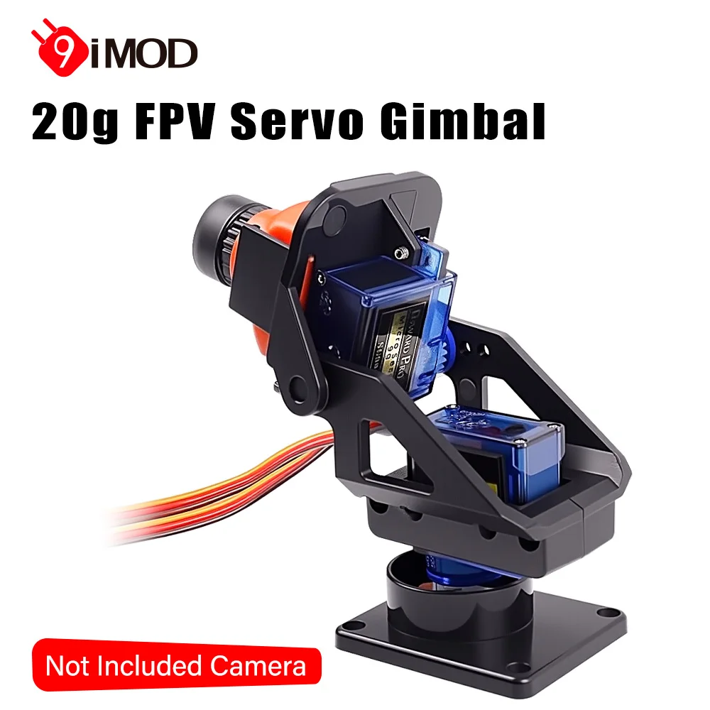 Mini plateforme caméra 9IMOD 20g avec servo cardan anti-vibration pour avion RC FPV