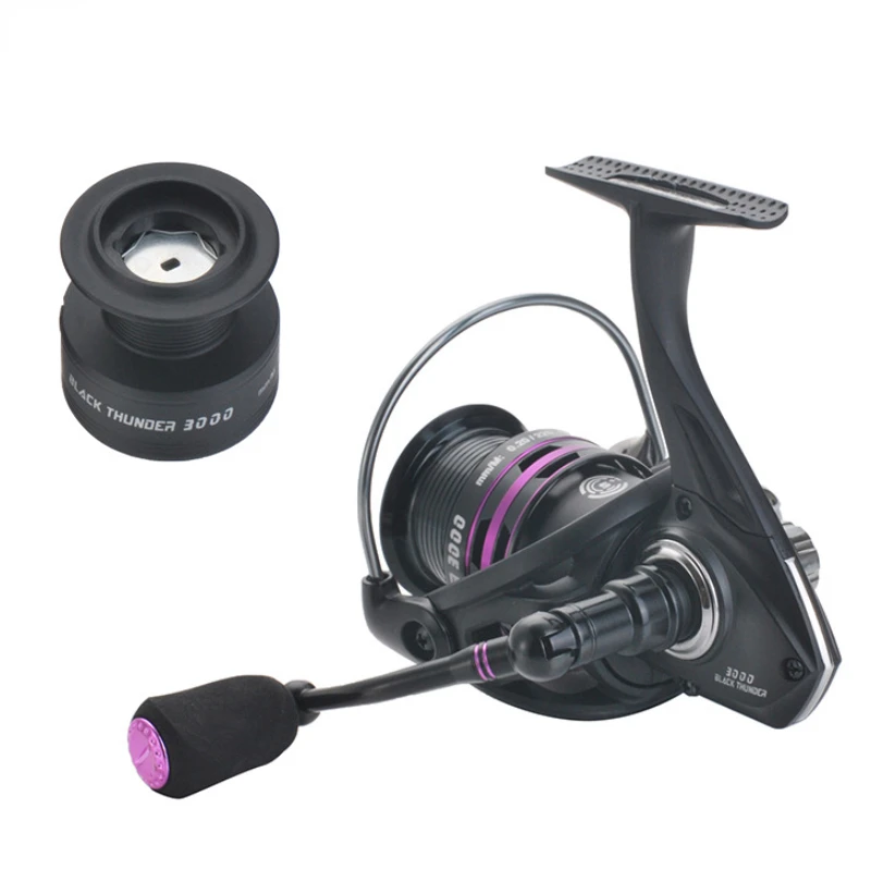 Double line cup 5+1BB High Quality Left/Right Interchangeable Fishing Reel 5.0:1 Spare Spool Spinning Wheel Fishing Accessories