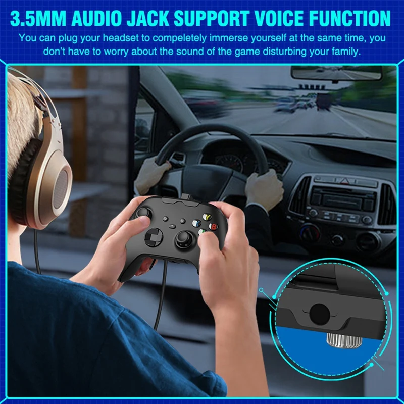 For  Series Gamepad Back Clip Button Handle Back Extension Key Adapter Game Controller Accessories With 3 Data Cable
