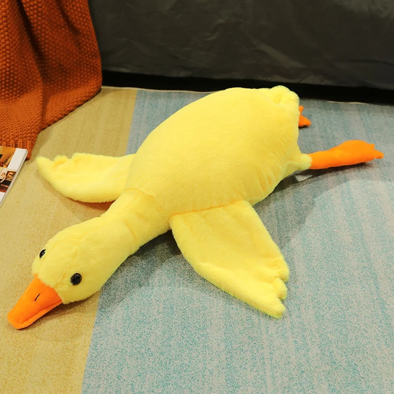 thumbnail image 1 of 190cm Giant Long Plush White Goose Toy Stuffed Lifelike Big Wings Duck Hug Massage Throw Pillow Boyfriend Cushion For Girl, 1 of 5