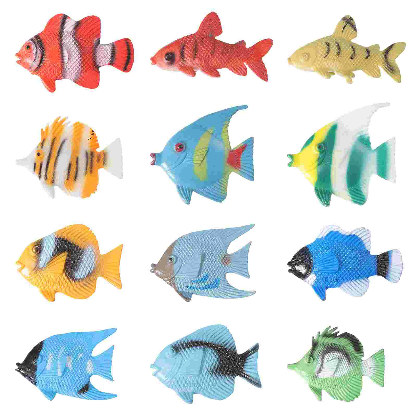 

Zerodeko Tropical Fish Toys Pastic Sea Creatures Figurines Set Educational Learning Ocean Animal Figures Themed Party