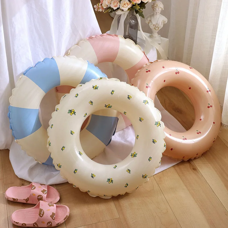 

Danish Stripe Inflatable Toys Swim Ring Swimming Pool Accessories Arm Float for Babies Pool Baby Buoy Baby Float Water Play Toys