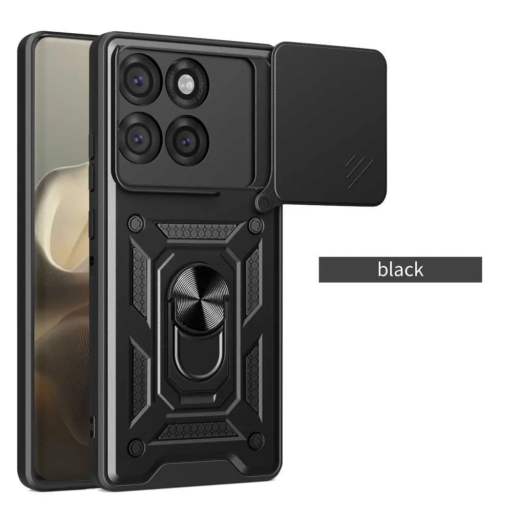 Shockproof Armor Case with Car Holder and Camera Lens Protection