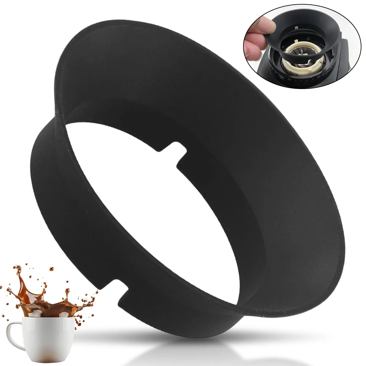 Gasket Replacement for Baratza Encore and Virtuoso Coffee Grinders, Silicone Coffee Grinder Gasket Coffee Replacement Ring