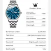 OLEVS 3663 Men Watch Fashion Business Roman Scale Luminous Waterproof Double Calendar Men Quartz Watch Top Luxury Brand Watch 6