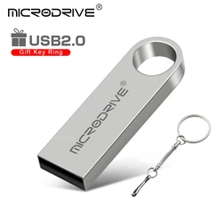 High - Speed Waterproof USB Flash Drive with Custom Logo - Durable Metal Design - 64 GB (Silver)