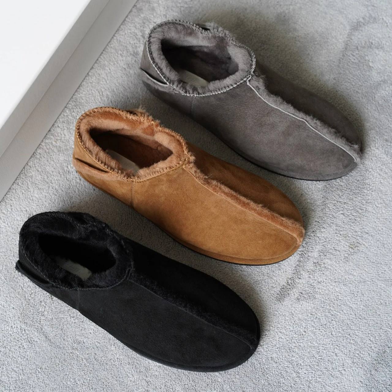 

Winter Warm Shoes Niche Sheepskin and Wool Flat Loafer Women Boots