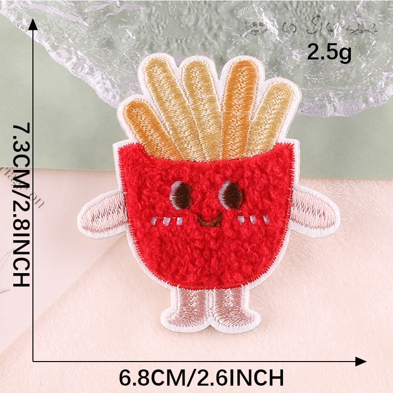 Nette Cartoon Brot Chips Patches Für Kleidung Kinder Selbst-klebe Applikation Handtuch Gestickte Stoff Patch DIY Telefon Fall Sweing – Detail 9