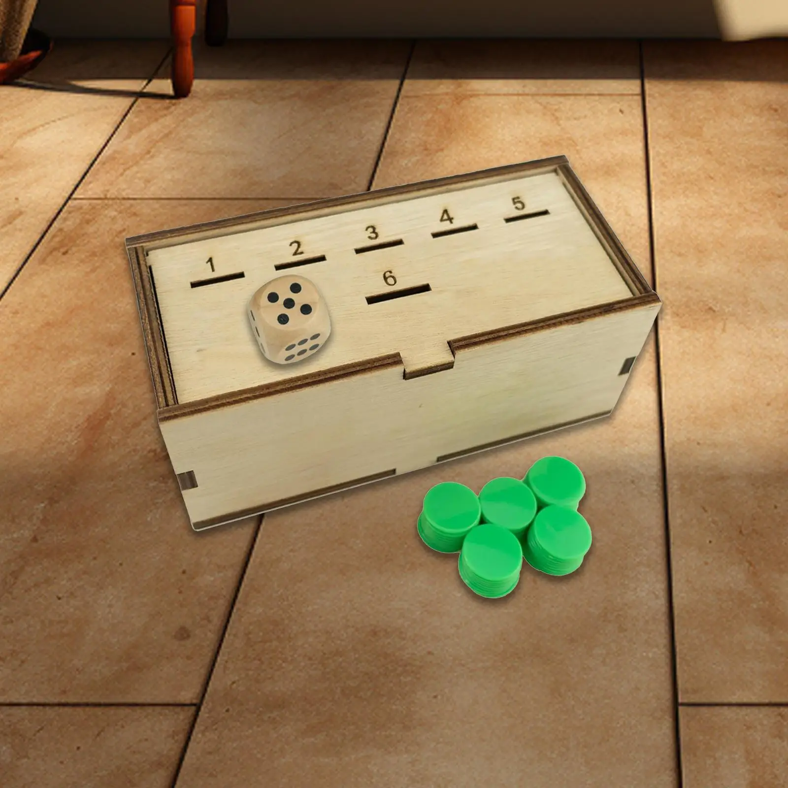 

Coin Drop Game Portable Get Rid of Coin to Win Strategic Dice Games for Birthday Children's Day Halloween Gatherings Trips