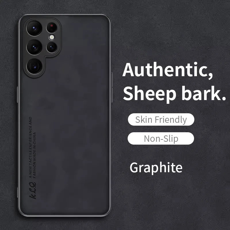 Luxury Sheepskin Texture Phone Case with Skin-Friendly Feel and Protective Cover