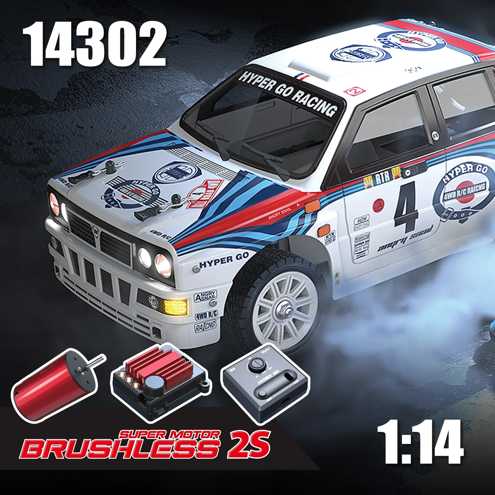 New MJX 14302 V2.0 Hyper Go Rc Car Brushless Motor 1/14 4wd Off-Road Remote Control Cars 55km High Speed Racing Drift Toy Kid 3