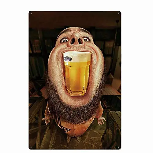 

Free Pintree Original Retro Design Beer Challenge Tin Metal Sign Wall Art | Thick Tinplate Print Poster Wall Decoration for Bar/