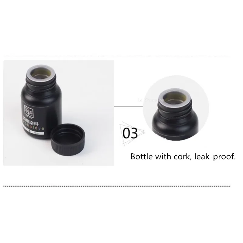 골드 솔리드 컬러 염료를 포함하는 30ml 가죽 알코올 염료 수제 DIY 식물 태닝 가방 의류 Tintage 가죽 아트 안료