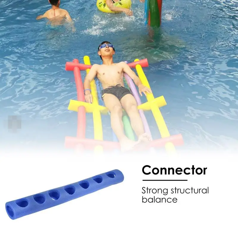 Swimming Pool Noodle Connector 0-7 Hole Pool Float Chair Connector Connection Joint For Water Toy Chair DIY Building Assemble