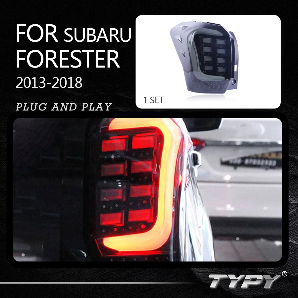 

Автомобильный задний фонарь, модифицированные задние фонари, задний тормоз, задний фонарь, сигнал поворота для Subaru Forester 2013-2018