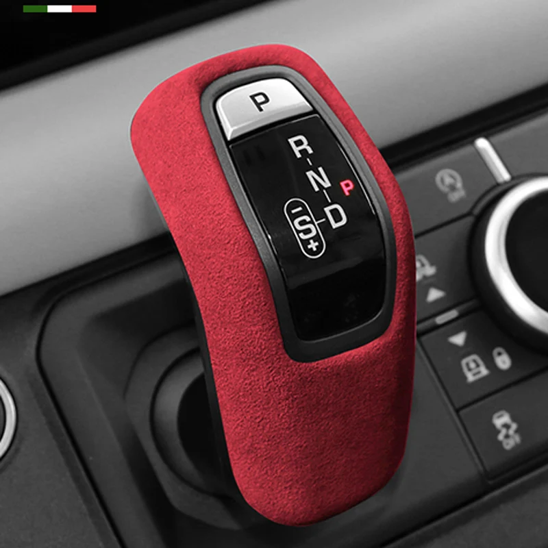 

Car Gear Shift Knob Cover Alcantara Suede Gearbox Lever Stick Handle Shell For Land Rover Defender Evoque Discovery Range Rover