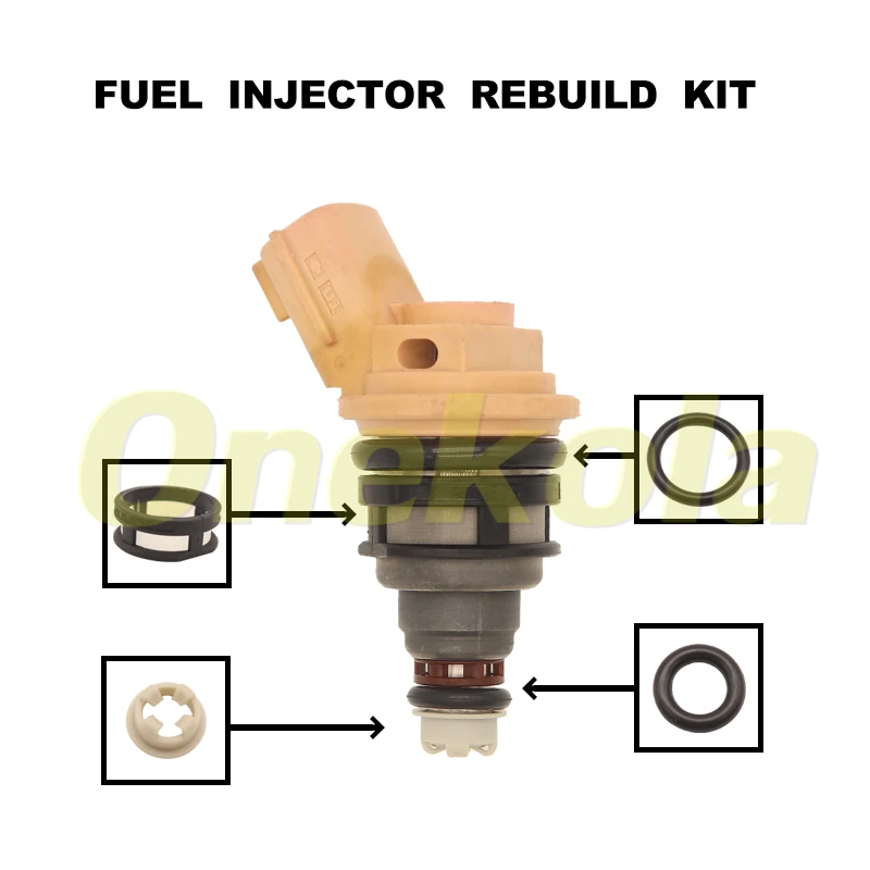 Fuel Injector Seal O-Ring Kit Seals Filters 16600-57Y01 1991-1999 Nissan Sentra 200SX NX 1.6L L4 GA16DE Engine 16600-57Y00