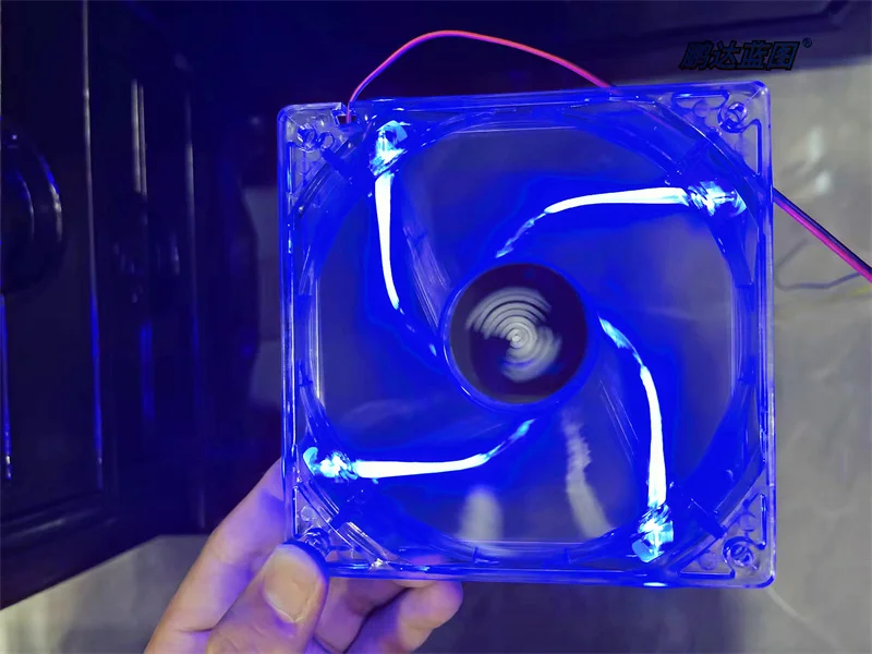 Brand new 12025 silent low turn LED blue 12V 0.17A brushless 12CM computer case cooling fan 120*120*25MM фотоэпилятор mismon cooling ipl blue