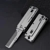 Multi-function EDC Utility Window Breaker Titanium Alloy Folding Comb Replaceable Comb Outdoor Camping Hunting Survival Tool 1