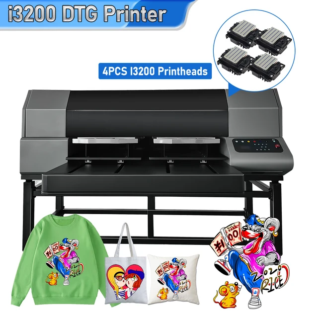 40*50cm DTG Flatbed Printer DTG Direct to Garment Printer with 4pcs For  Tshirt Hoodies with I3200 Printheads DTG T-shirt Printer - AliExpress