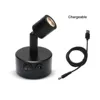 Black 2W Battery Portable LED Spot Lights for Jewelry Cabinet Lamp AAA Dry Battery Powered 3000K 6000K Table Desk on Spotlight 4