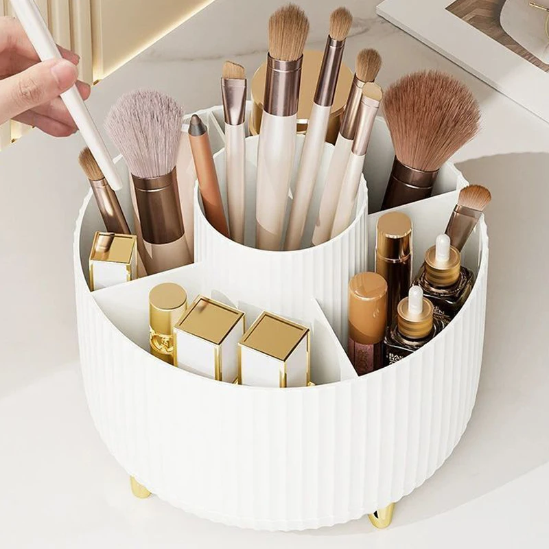 PP Rotating Cosmetic Storage Box for Dressing Table